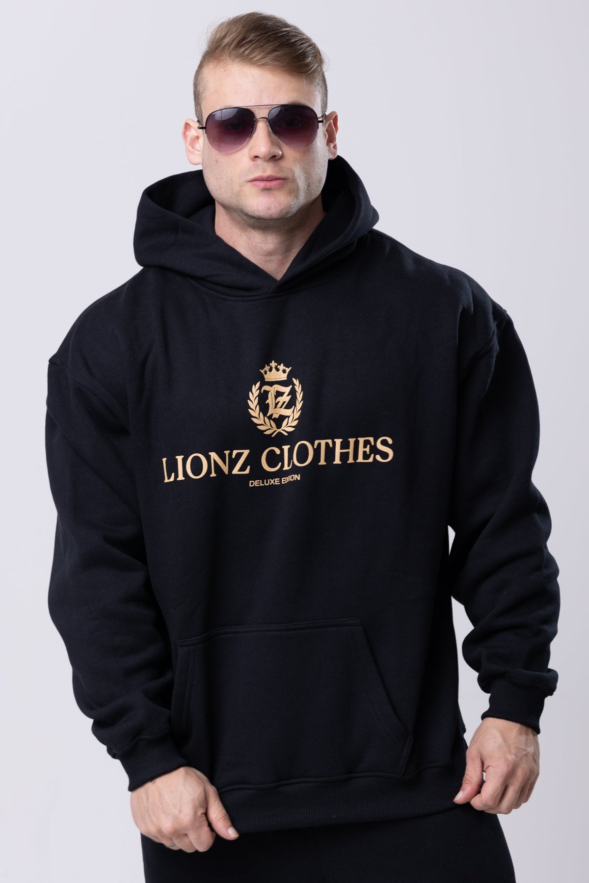 Casaco Moletom Premium Gold - Preto