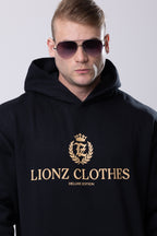 Casaco Moletom Premium Gold - Preto
