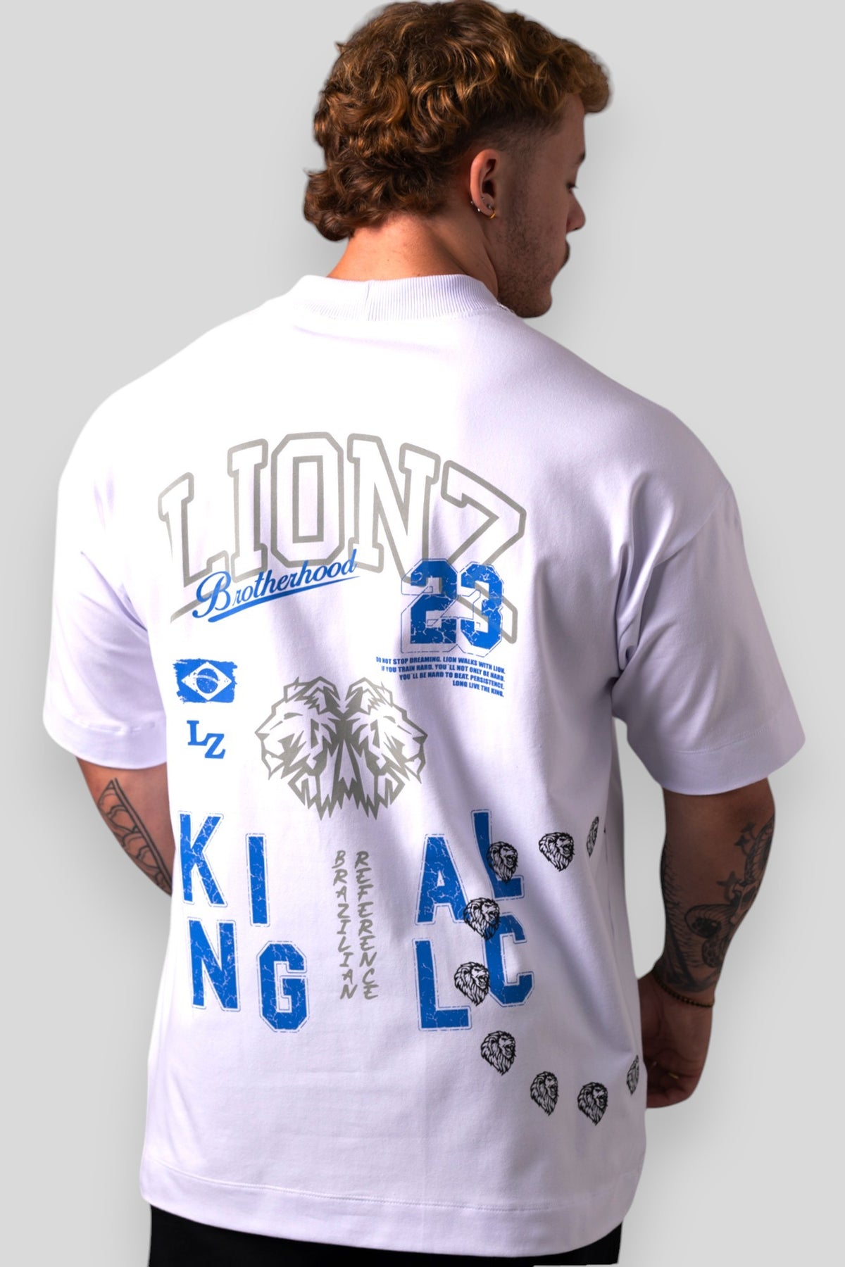 Camiseta Oversized L23 - Branca