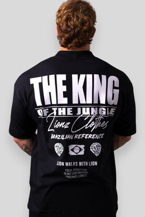 Camiseta Oversized The King - Preta