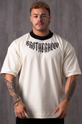 Camiseta Oversized Irmandade - OffWhite