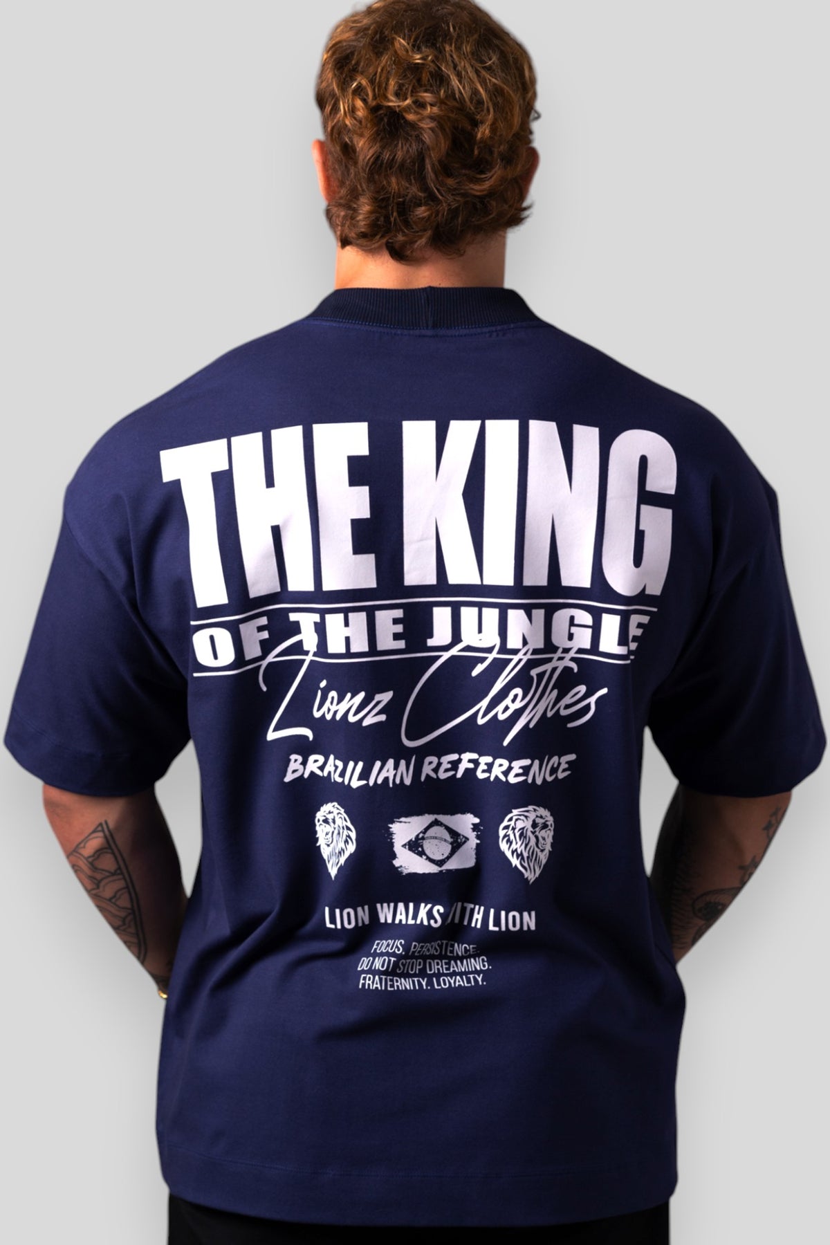 Camiseta Oversized The King - Marinho