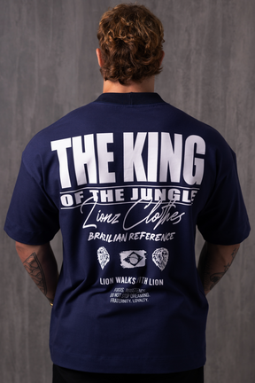 Camiseta Oversized The King - Marinho