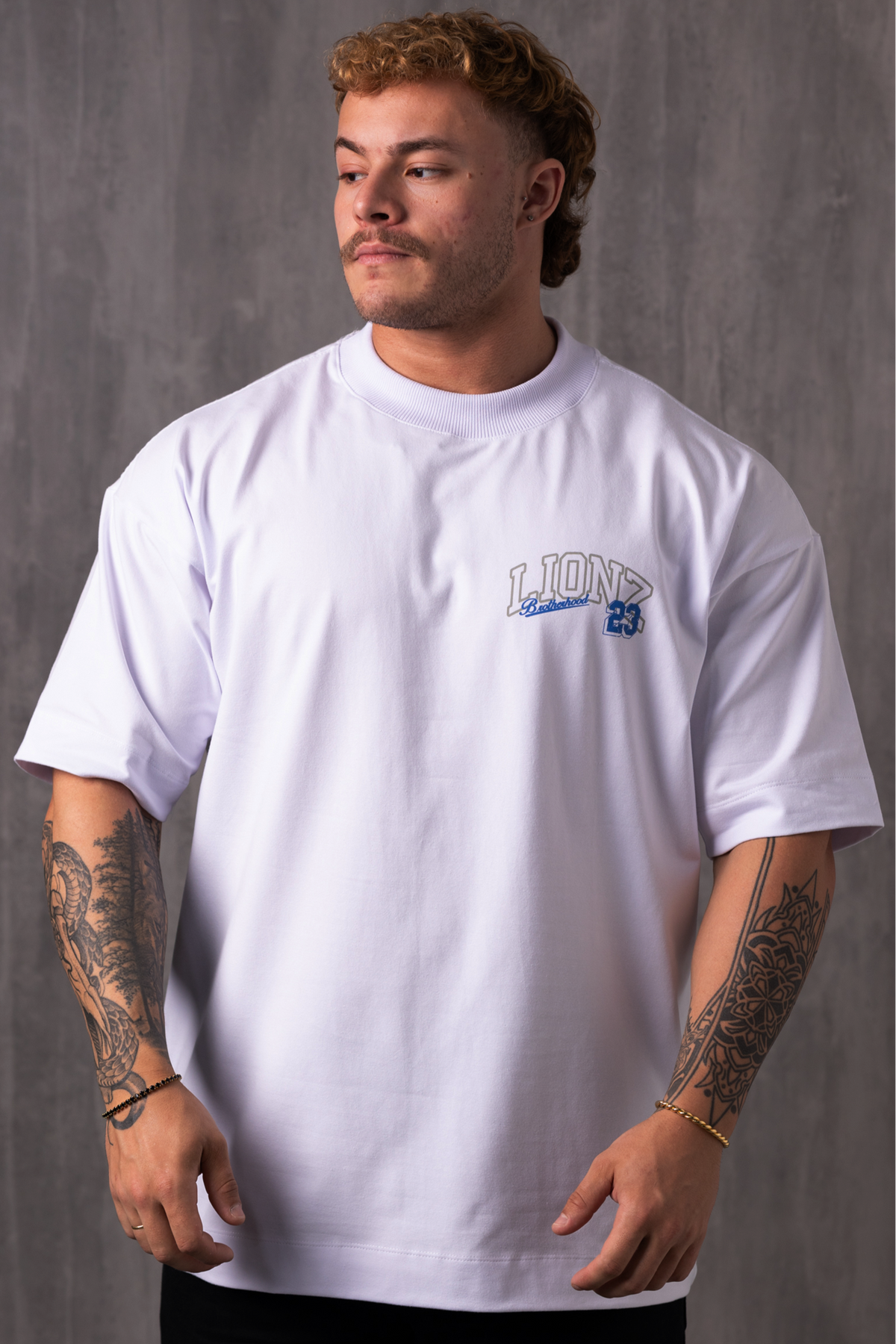 Camiseta Oversized L23 - Branca