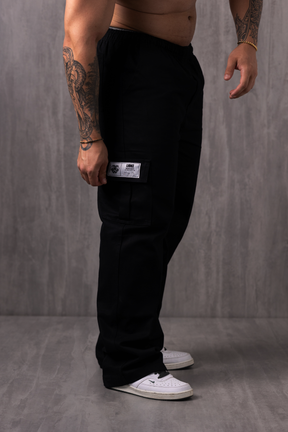 Calça Cargo Sarja Lionz - Preta