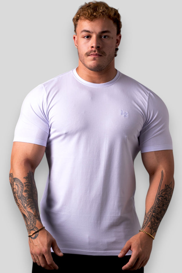 Camiseta Slim Bordada LZ - Branca