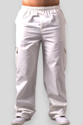 Calça Cargo Sarja Lionz - Branca