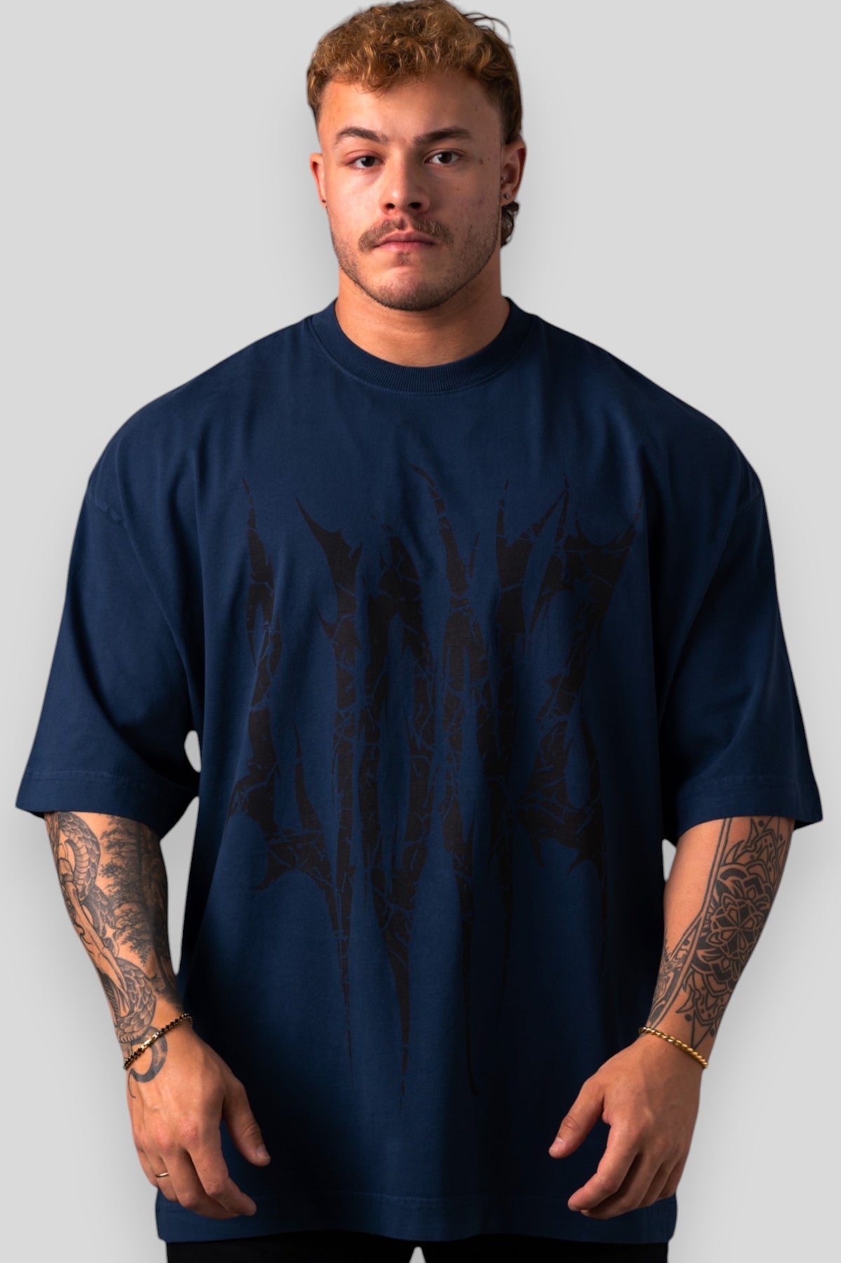 Camiseta Heavy Oversized Lionz - Azul Petróleo