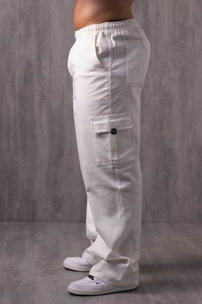 Calça Cargo Sarja Lionz - Branca