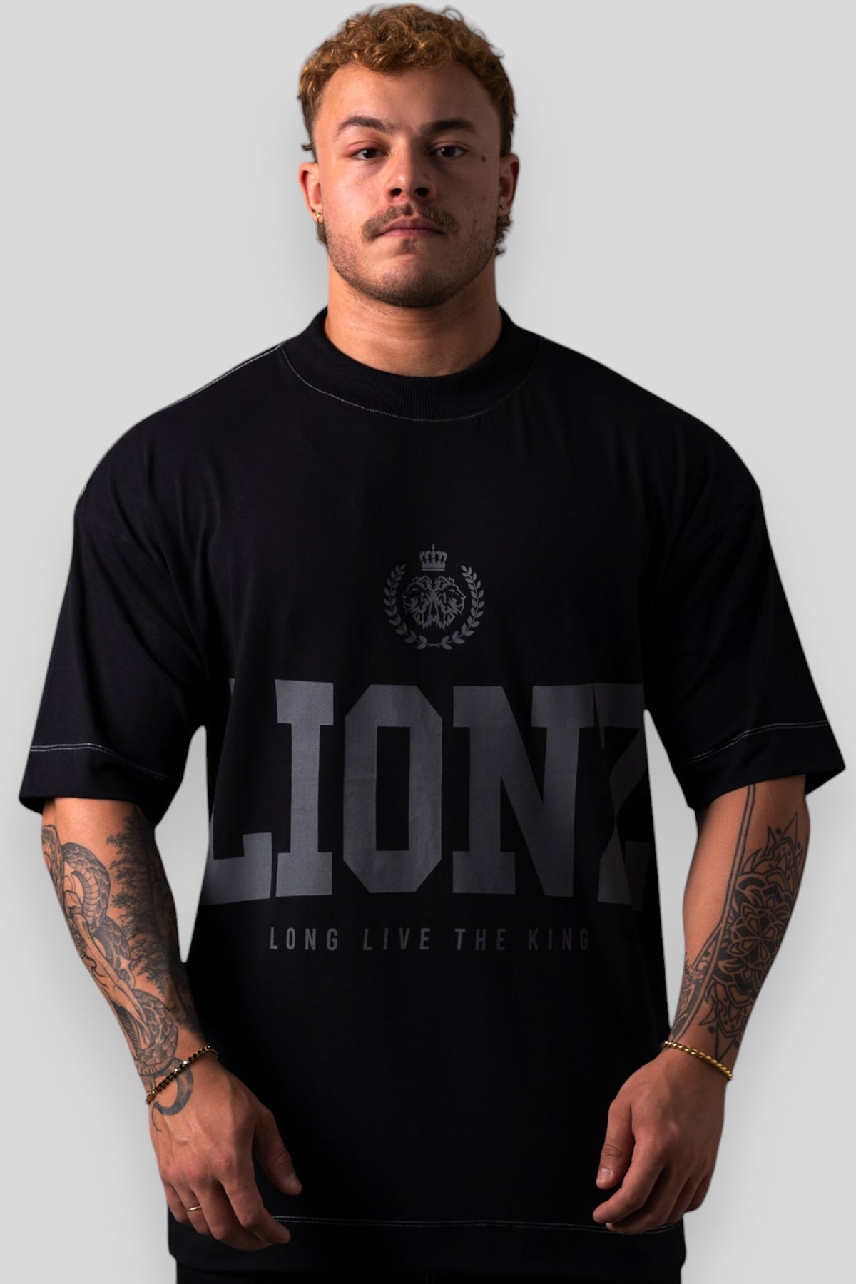 Camiseta Oversized LLTK - Preta Contraste