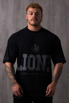 Camiseta Oversized LLTK - Preta Contraste
