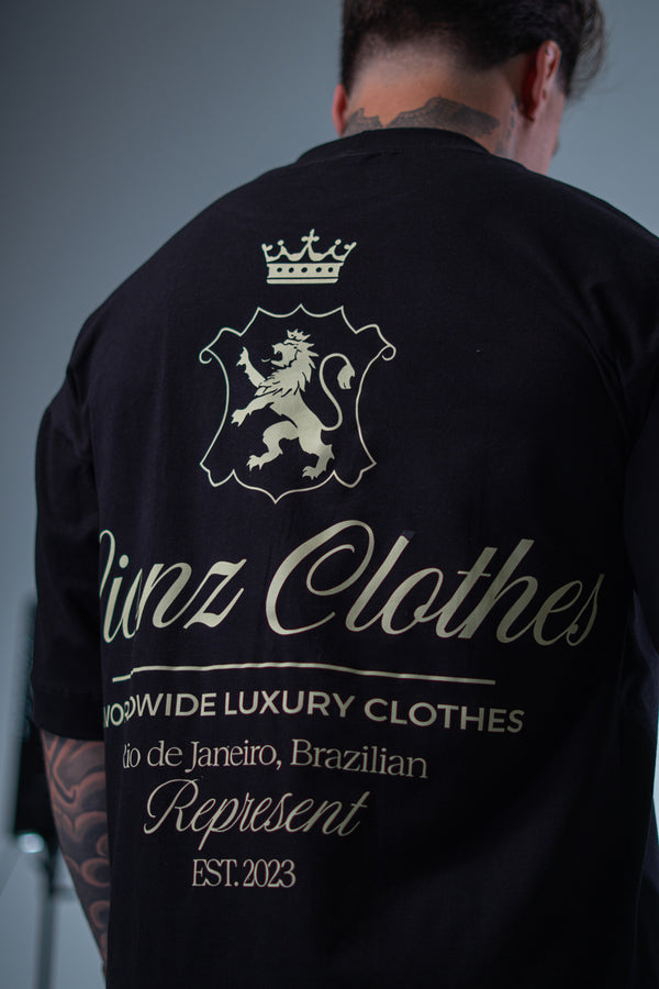 Camiseta Oversized Luxury - Preta