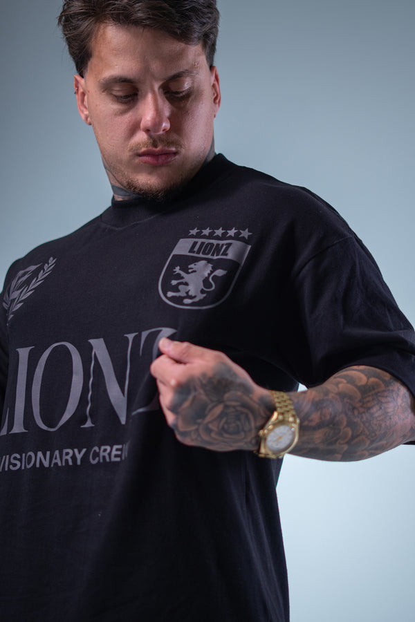 Camiseta Oversized Visionary - Preta