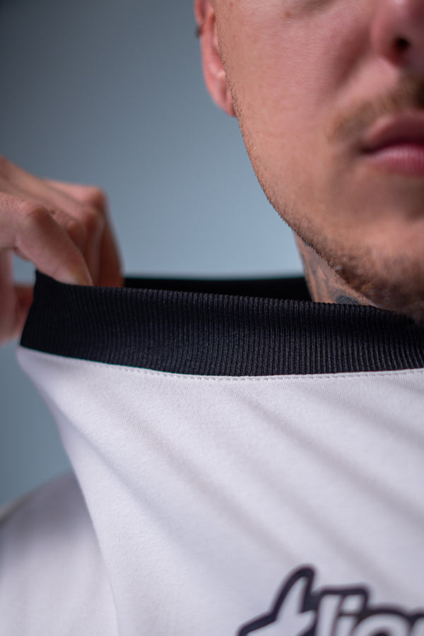 Camiseta Oversized Estrela - OffWhite&Black