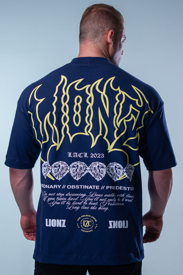 Camiseta Oversized Predestined - Marinho