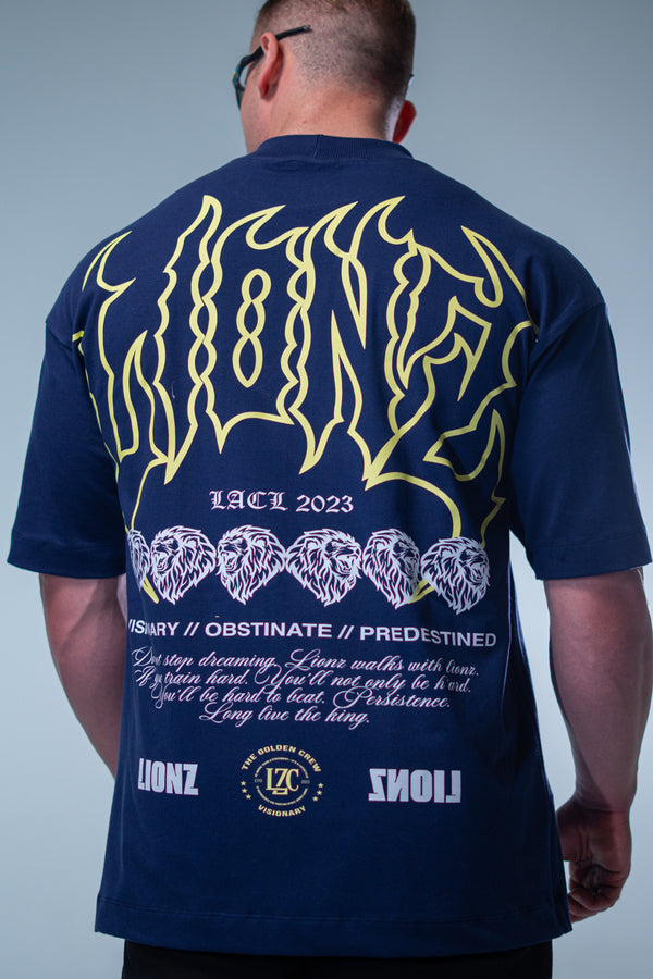 Camiseta Oversized Predestined - Marinho