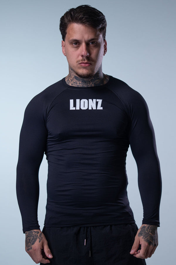 Camiseta Termic Pro Manga Longa LIONZ - Preta