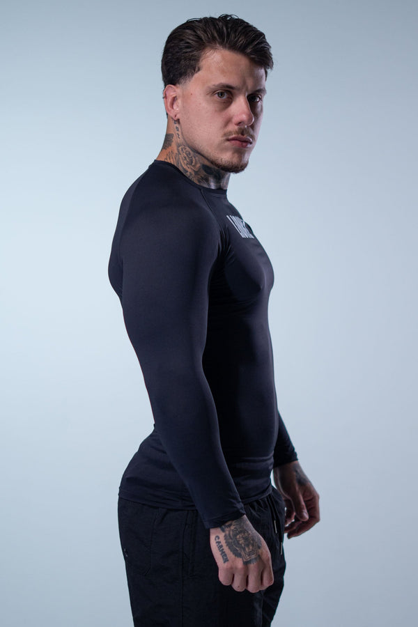 Camiseta Termic Pro Manga Longa LIONZ - Preta