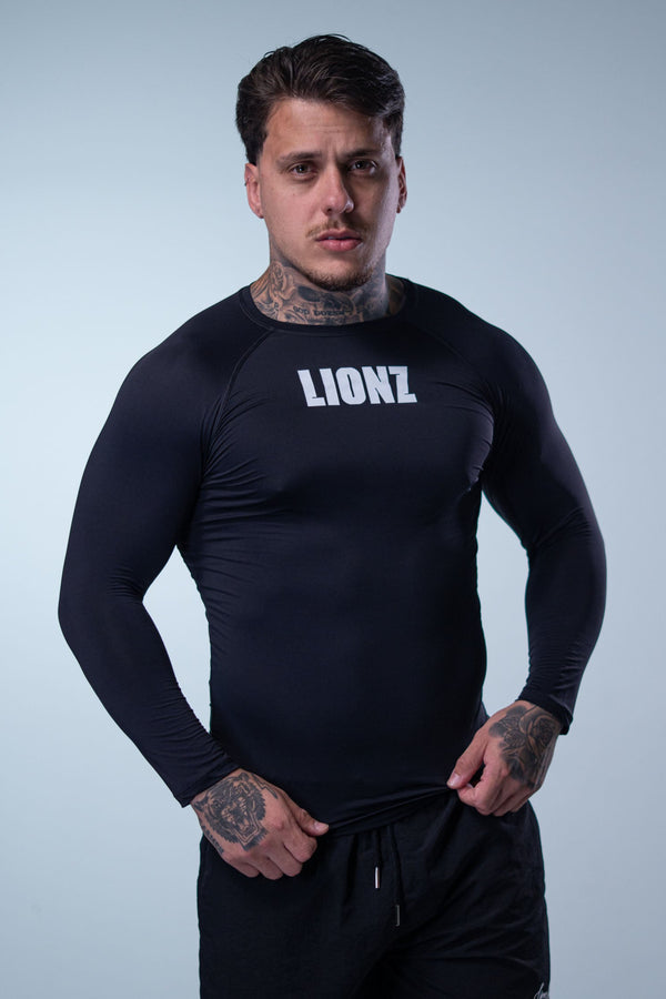 Camiseta Termic Pro Manga Longa LIONZ - Preta