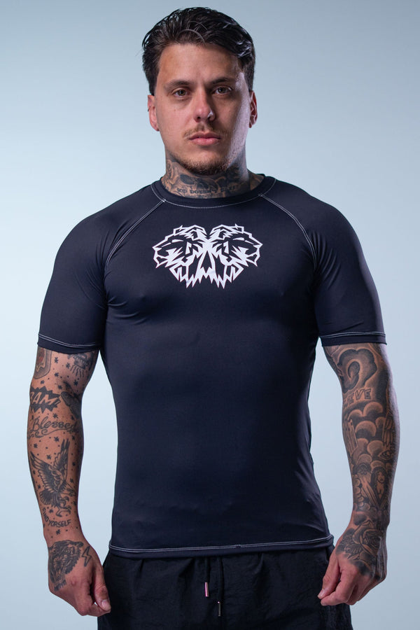 Camiseta Termic Pro Super Lionz - Preta Contraste