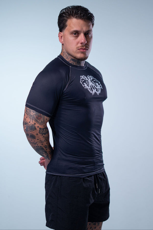 Camiseta Termic Pro Super Lionz - Preta Contraste