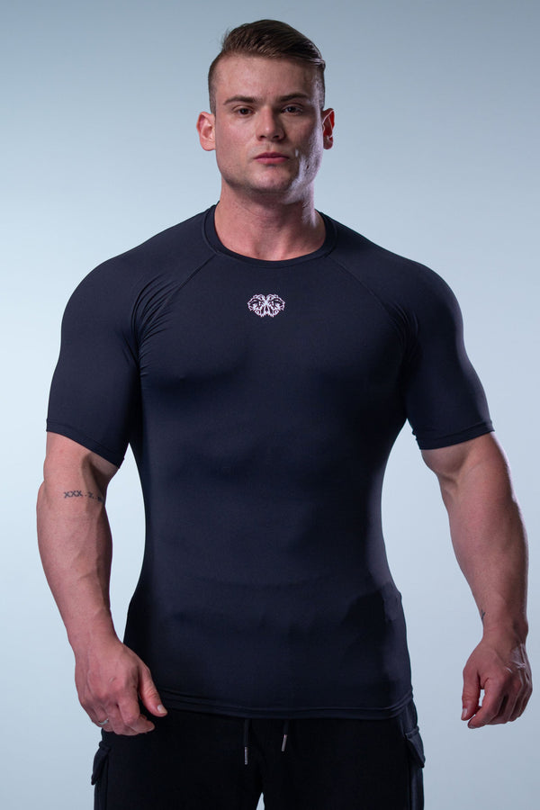 Camiseta Termic Pro Brasão - Preta