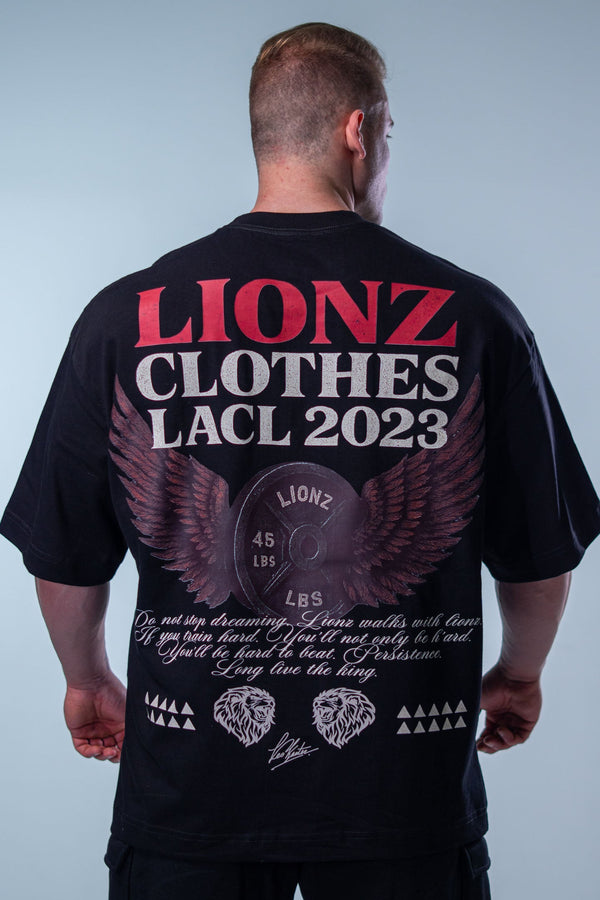 Camiseta Heavy Oversized LACL - Preta