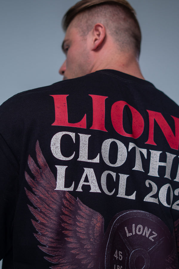 Camiseta Heavy Oversized LACL - Preta