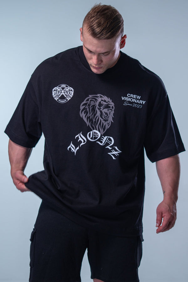 Camiseta Heavy Oversized Dual - Preta