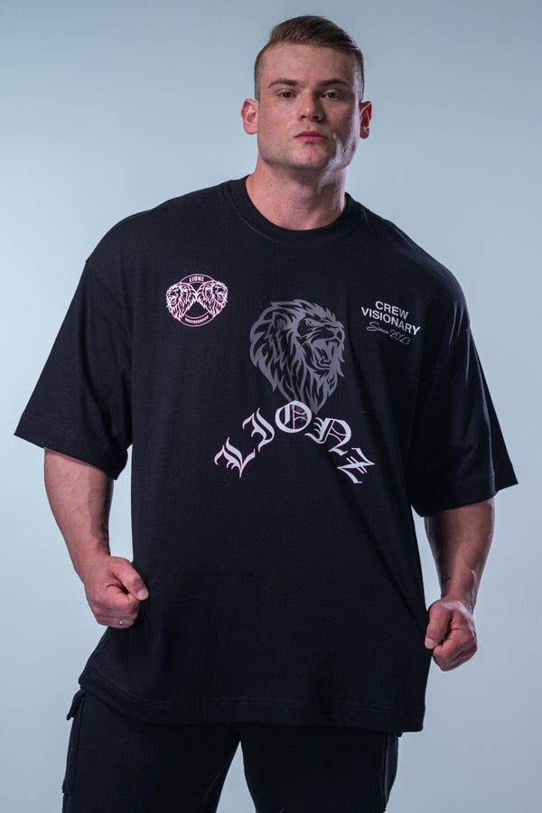 Camiseta Heavy Oversized Dual - Preta