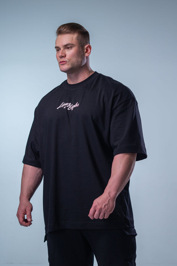 Camiseta Heavy Oversized Eagles - Preta