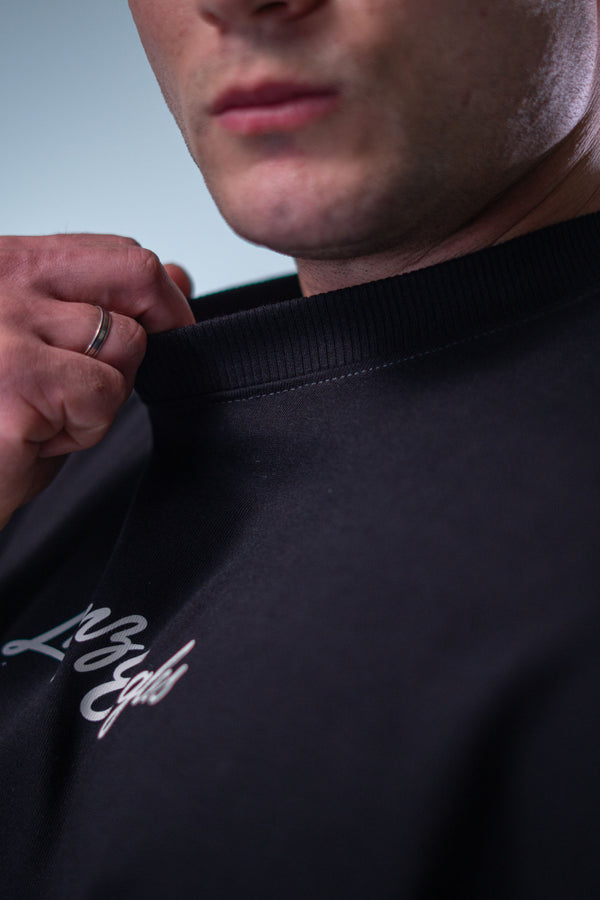 Camiseta Heavy Oversized Eagles - Preta