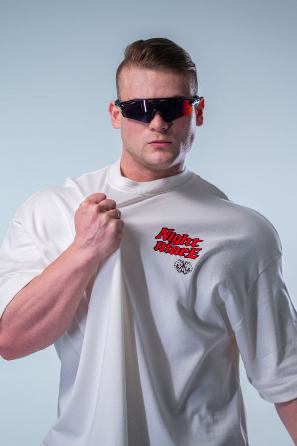 Camiseta Heavy Oversized NightMare - OffWhite