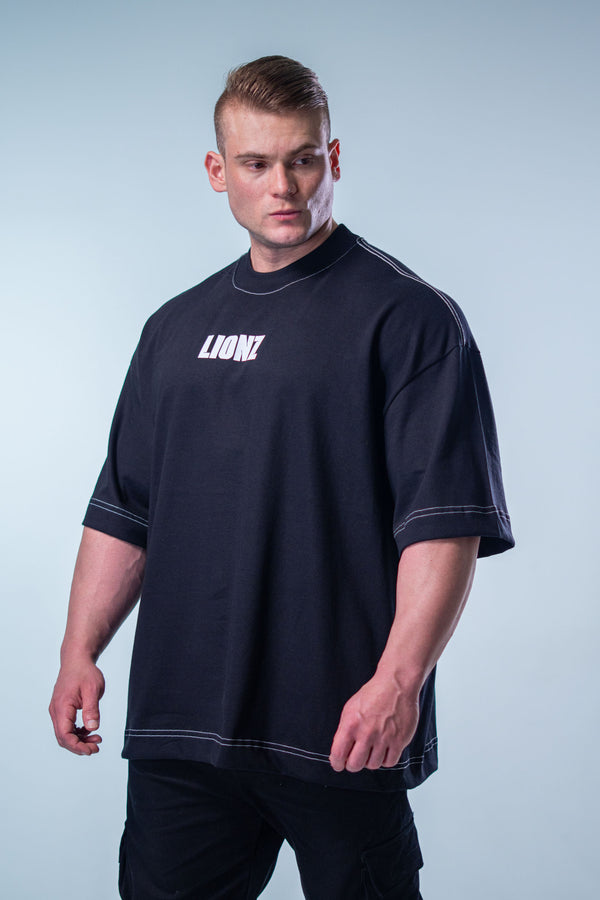 Camiseta Oversized Romanos - Preta Contraste