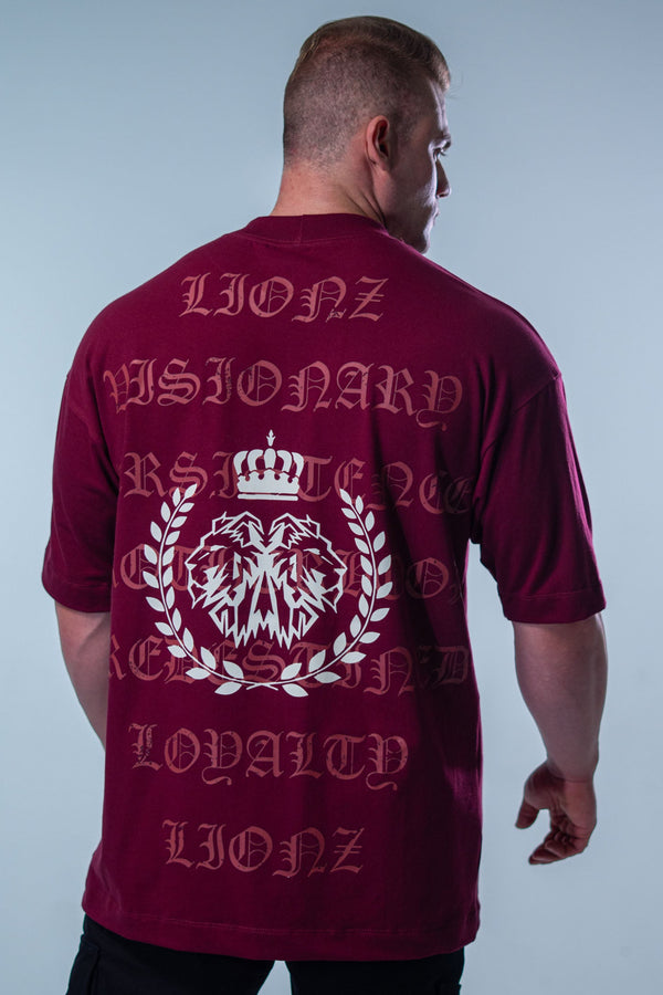 Camiseta Oversized Significado - Bordo