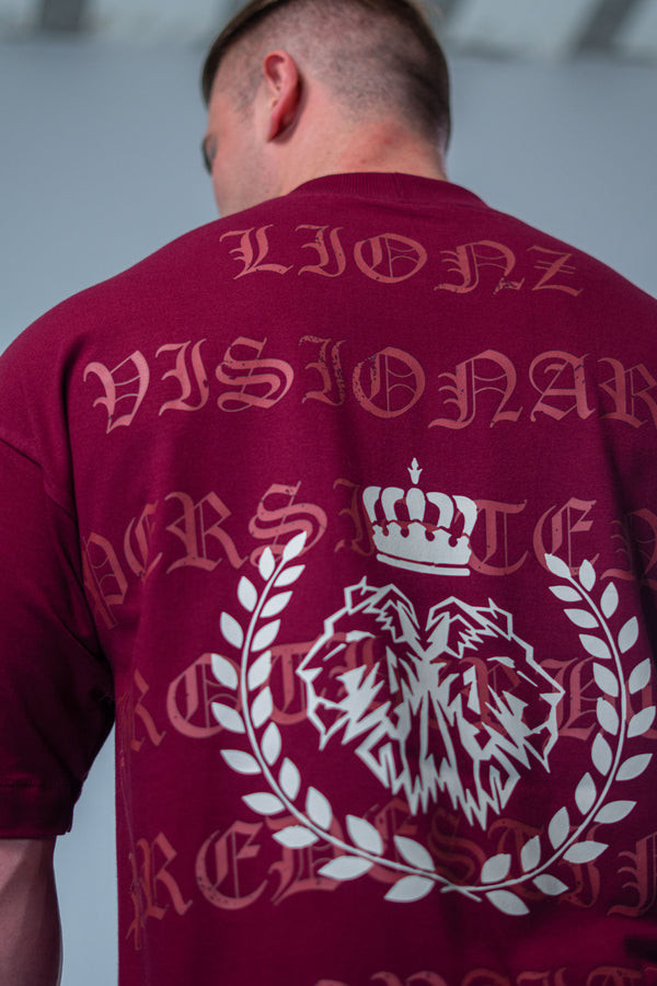 Camiseta Oversized Significado - Bordo