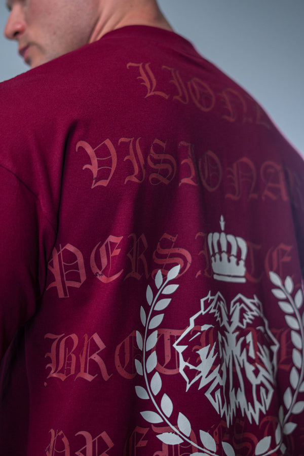 Camiseta Oversized Significado - Bordo