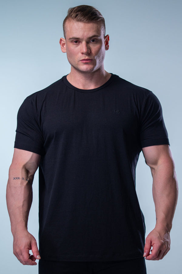 Camiseta Slim Bordada LZ - Preta