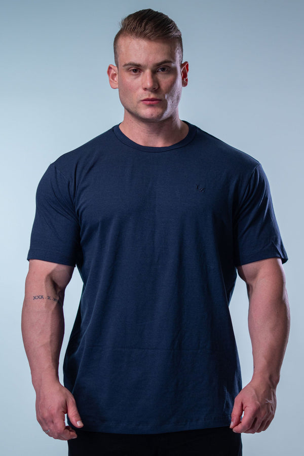 Camiseta Slim Bordada LZ - Marinho