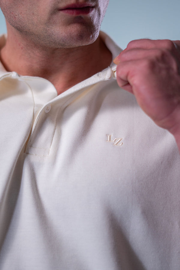 Camiseta Polo Deluxe LZ - OffWhite