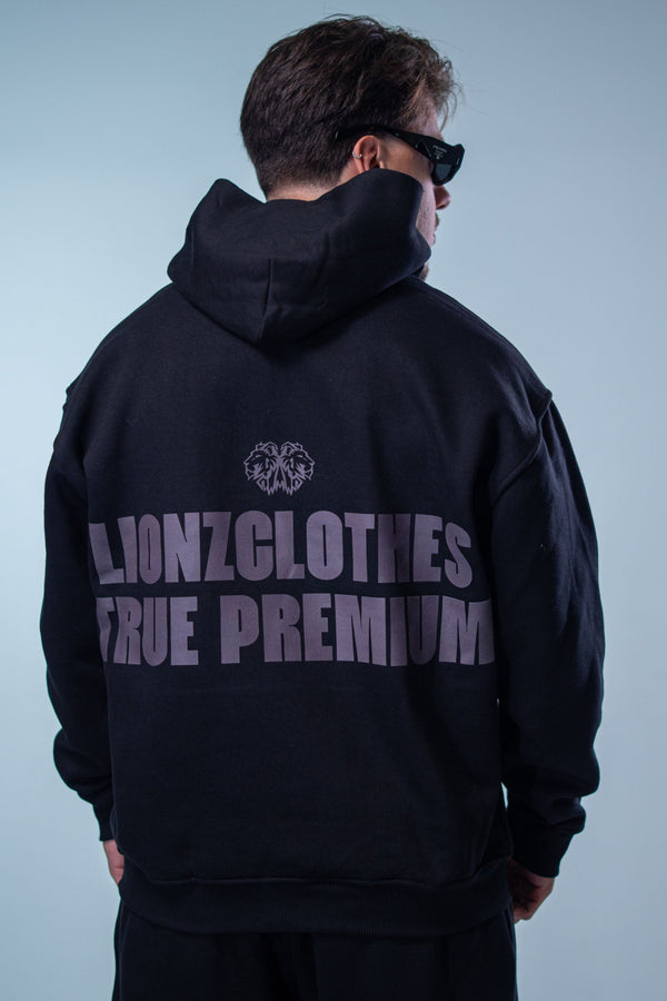 Casaco Moletom Premium True - Preto