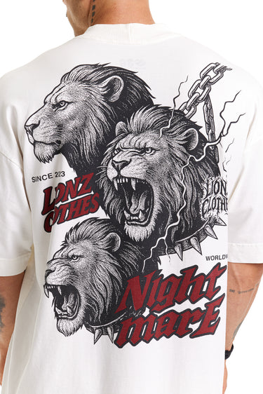 Camiseta Oversized Premium OffWhite - Nightmare