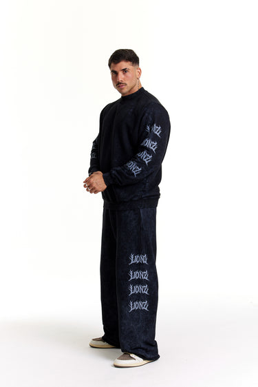 Calça Moletom Preta Faded - Four