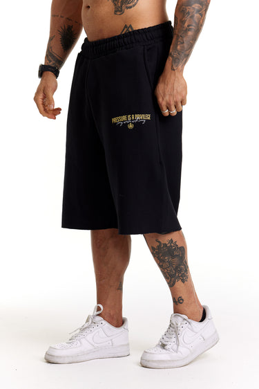 Bermuda Moletom Long Preta - Privilege