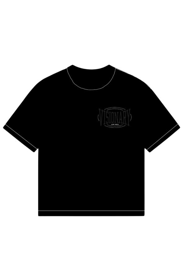 Camiseta Premium Oversized Manifest - Preta Contraste
