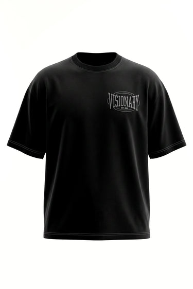 Camiseta Oversized Premium Preta Contraste - Manifest