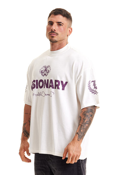Camiseta Boxy OffWhite - Visionary