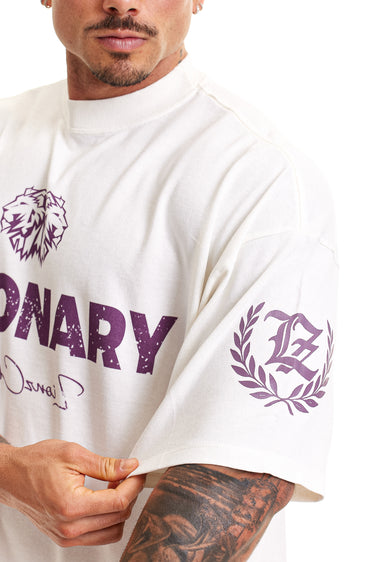 Camiseta Boxy OffWhite - Visionary