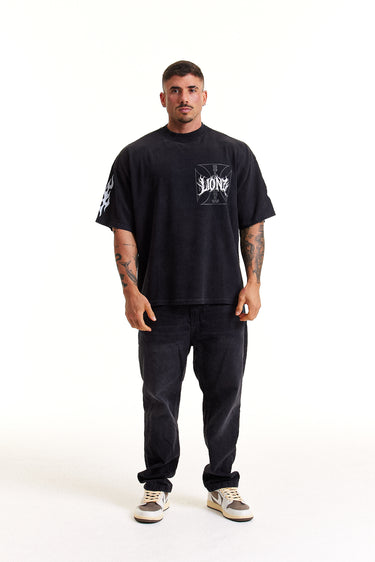 Camiseta Boxy Preto Faded - Lume