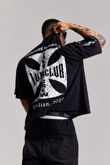 Camiseta Boxy Preto Faded - Lume